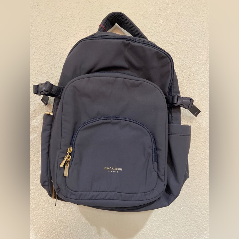 Tik Tok viral Stanley cup holder Issac Mizrahi Backpacks (Charcoal/Black/Navy)